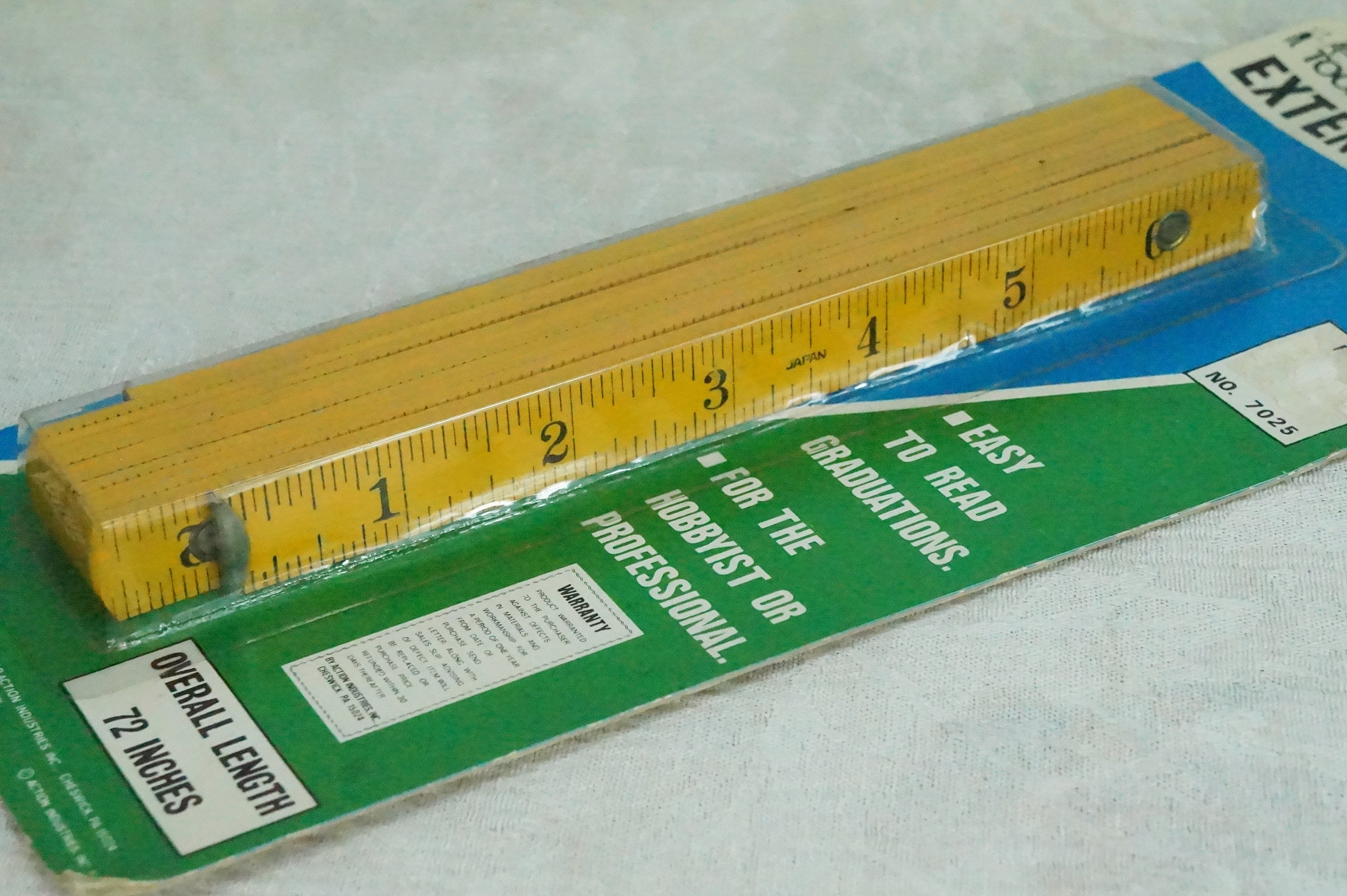 Extending Measuring Ruler Folding Wooden Rulers/extension Ruler/6 Foot/original Package/unopened ...
