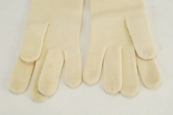 Vintage Girls Dress Gloves/Knitted Dress Gloves/B… - image 4