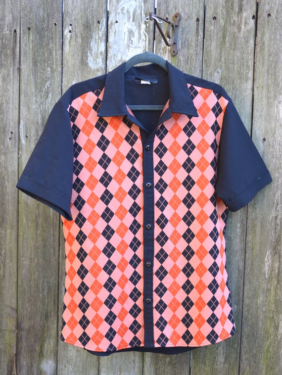 Men's shirt // Retro Shirt // 90's Lounge Shirt