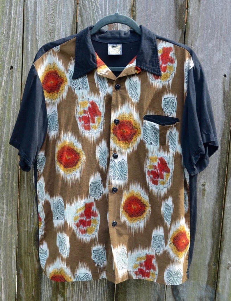 Men/'s shirt Retro Shirt 90/'s Lounge Shirt