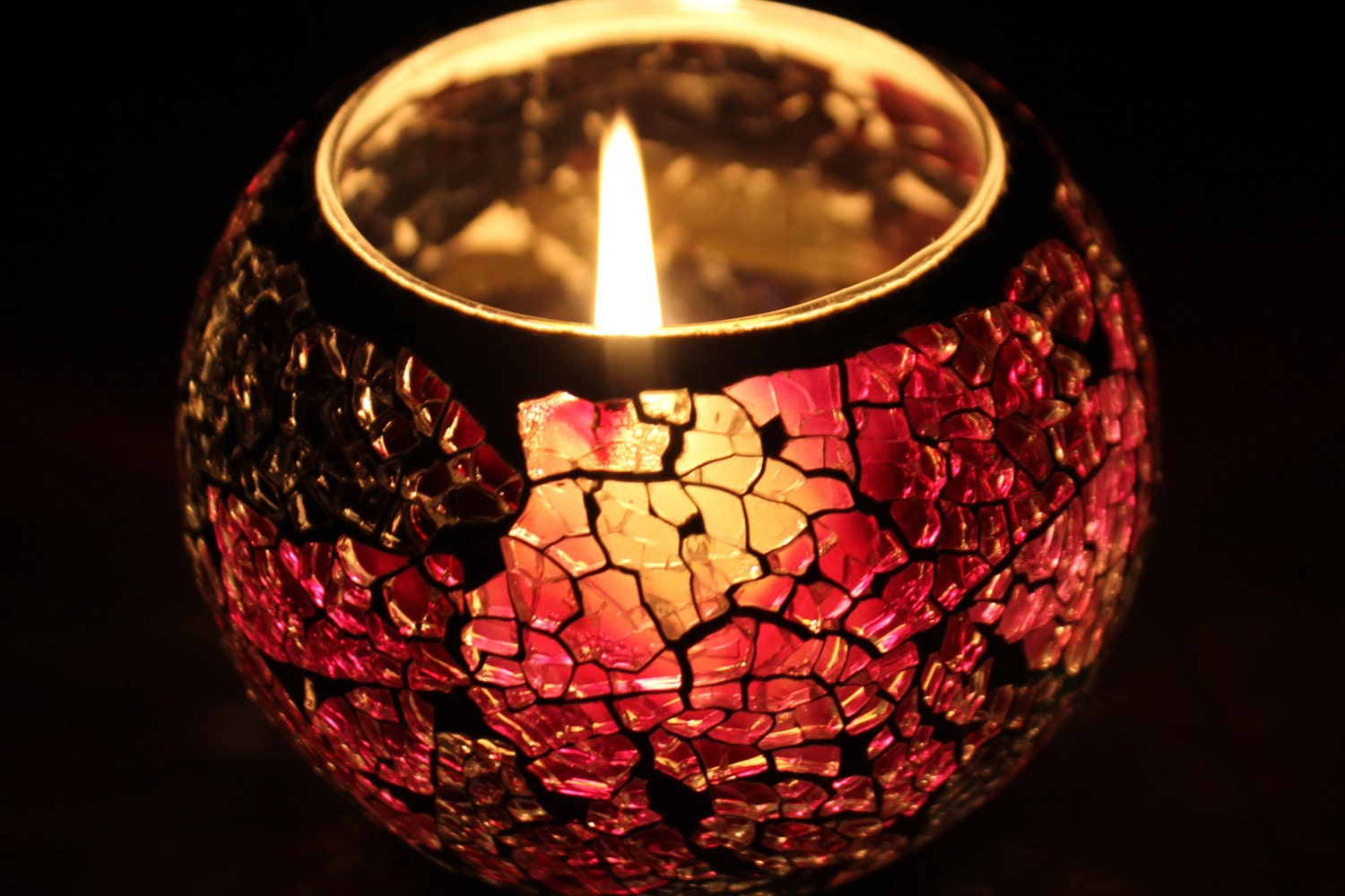 Oil Burner Light Blue Glass Candle Holder Lamp Night Light Etsy