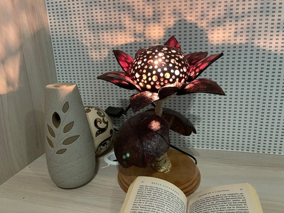 Sunflower Tree Coconut Lamp Coconut Tree Shell Bedroom Lamp Tree