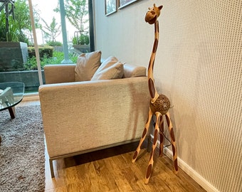 Giraffe Lantern Large Animal Lamp Coconut Shell Bedroom Lamp Table Floor Light Large Size