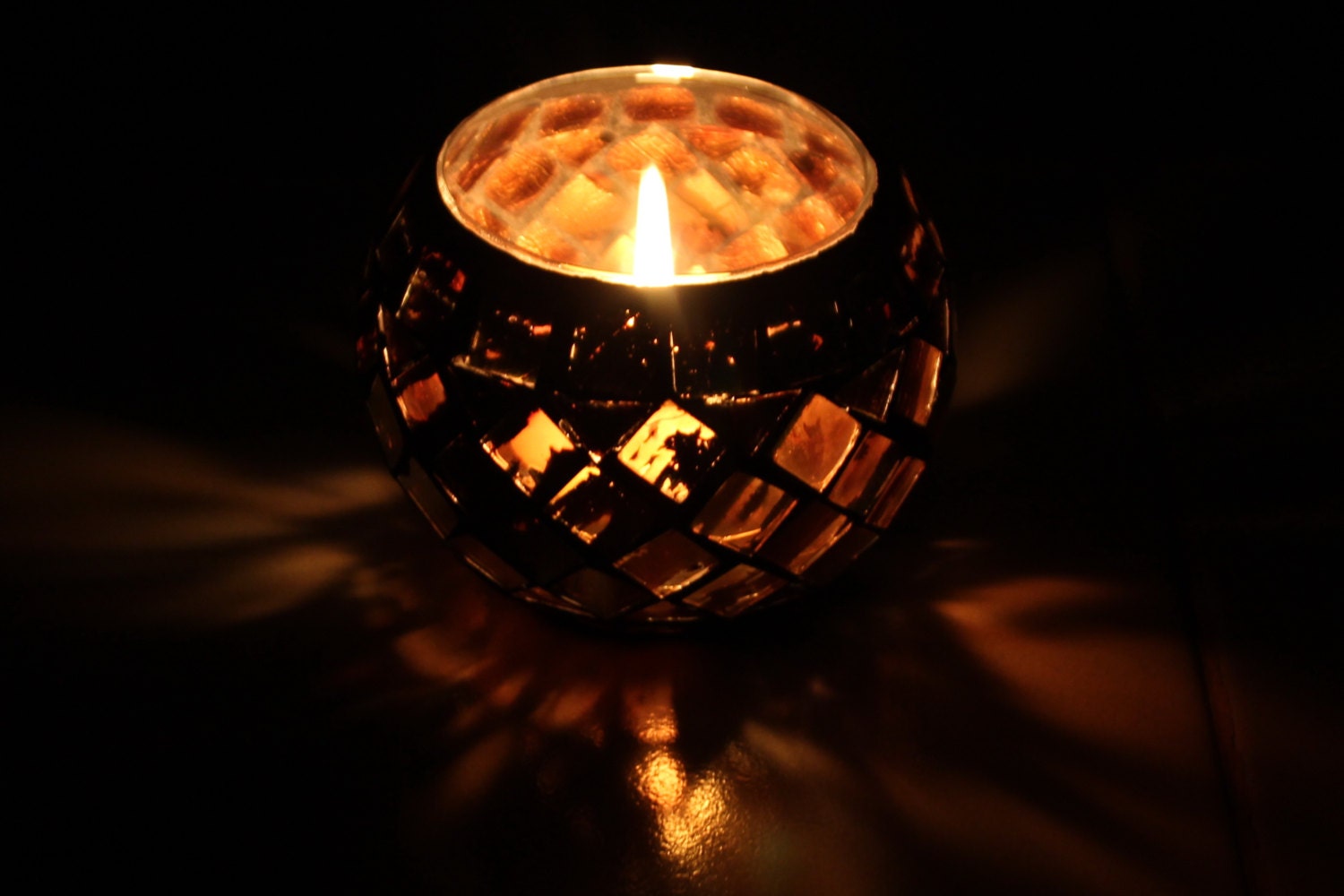 Oil Burner Light Rainbow Glass Candle Holder Lamp Night Light Etsy