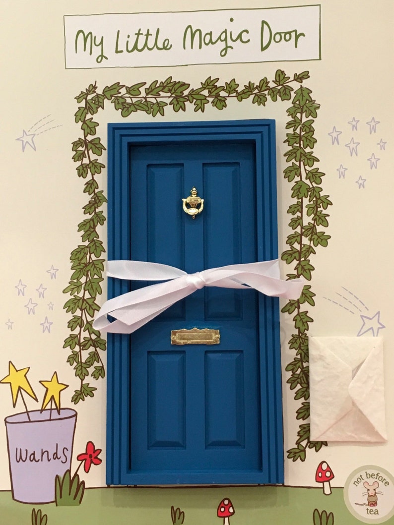 Blue Magic Fairy Door Etsy