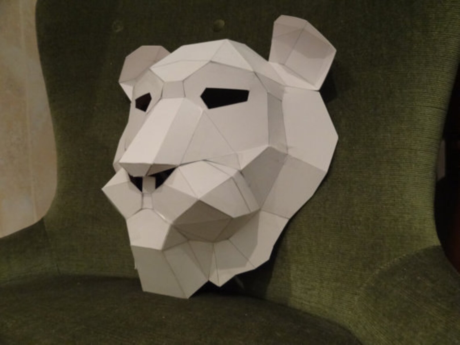 Make Your Own Lion Mask From Recycled Paper PDF Pattern PDF Etsy Canada