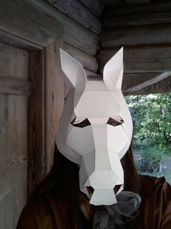 Make Your Own Horse Mask From Cardboard Digital Download Diy Mask
