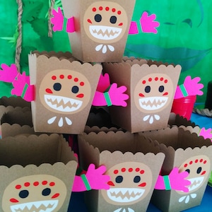Moana Kakamoras Snack Popocorn favorisce la scatola SVG fai da te