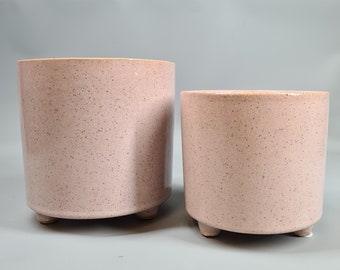 Baby Pink Footed Planter - Holds 11cm and 13cm Pots