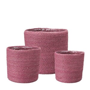 Pink Jute Planter - Fits 12, 14, 18cm pots