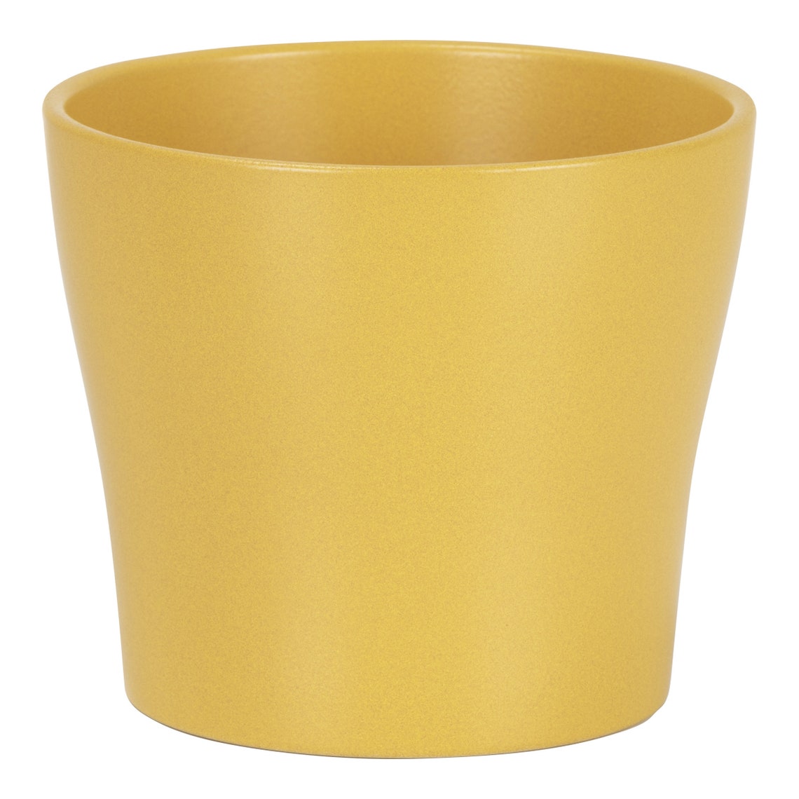 Mustard Yellow Ceramic Planter Indoor Plant Pot Etsy UK