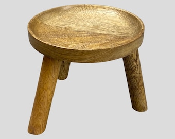 Wooden Tripod Three Leg Plant Stand - holds up to 11cm diameter planter