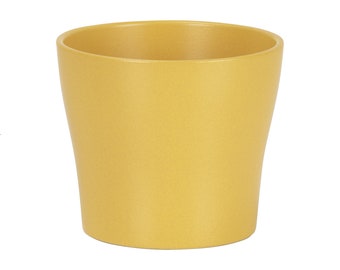 Mustard Yellow Ceramic Planter - Indoor Plant Pot