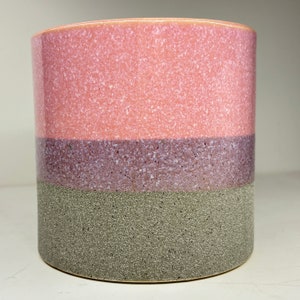 Afterglow stone and gloss gradient ceramic planter