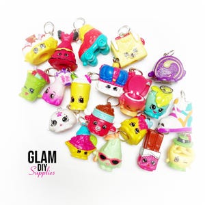 Shopkins Charms ~Random Selection 10pcs~ Bulk Shopkins Charms for bracelets, DIY Projects, crafts and more! Mix Seasons