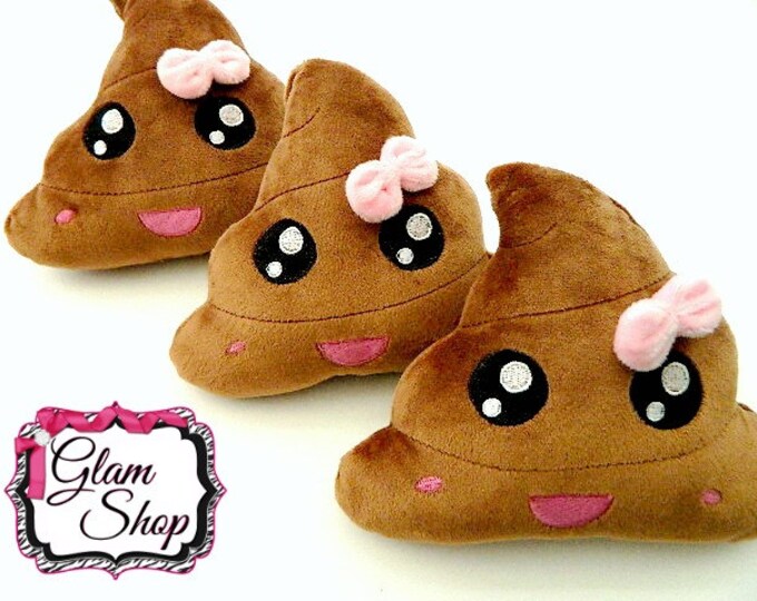 Poop Emoji Plush Toy Emoji Birthday Party Favor Gift Etsy