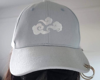 Embroidered Hat with Rings: Cloud | Bee