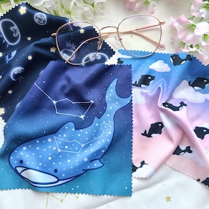 Microfiber Cloths: Sea Animals - Moon Jellyfish | Whale Shark | Orca