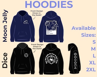 Hoodies: Moon Jelly | TTRPG Dice