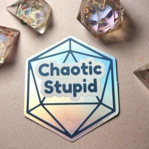 Holographic Stickers: Chaotic Stupid | Holo Ghost