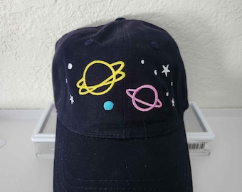 Embroidered Hat: Stars and Planets
