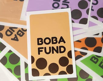 Card Skin: Boba Fund - Milk | Matcha | Thai | Taro