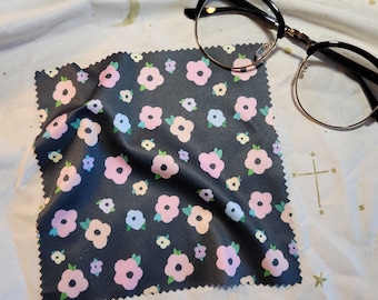 Microfiber Cloth: Nature - Black Floral | Bee | Succulents | Pumpkins