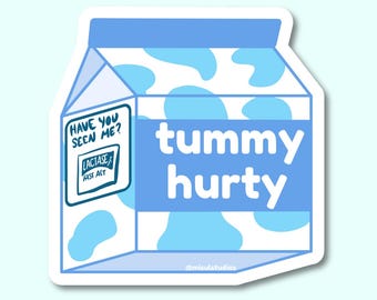 Stickers: Tummy | Burnt Out | Cry Bun| Bao | Stressy | Depressy