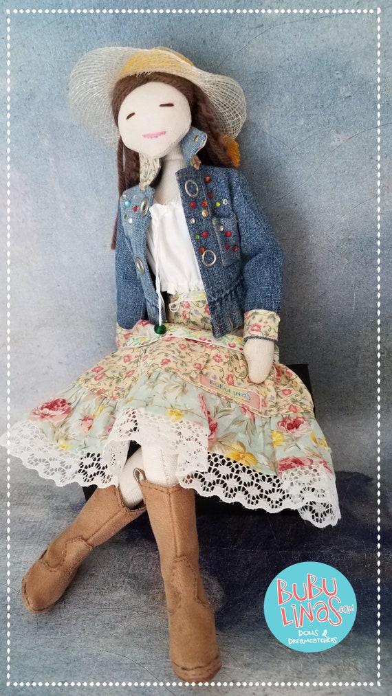 muñecas country en tela