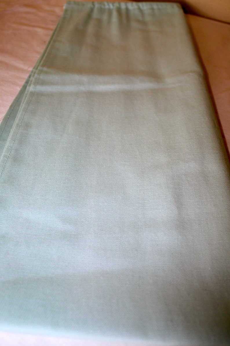 cafe camper trailer curtains sea foam green 4 panels