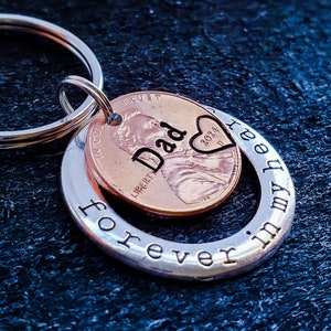 Personalized Unique Memorial Gift | Penny from Heaven | Keychain | Sympathy Gift | Remembrance | Memento | Keepsake | Customizable