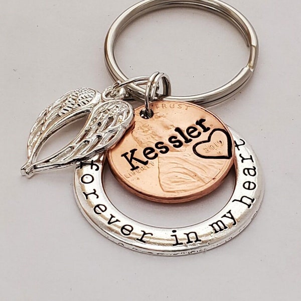 Personalized Memorial Gift | Penny from Heaven Keychain | Loss of Loved One | Custom Relative or Friend | Remembrance Gift | Loving Memory