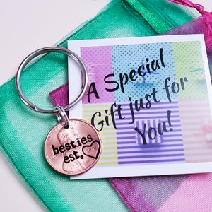 Custom Personalized Bff Penny Keychain, Best Friend Gift, Bff, Birthday, Bestie, For Her, Girlfriend, Women, Galentine, Valentine's Day Gift image 10