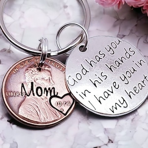 Memorial Gift | Personalized | Penny from Heaven | Keychain | Sympathy | Remembrance | Keepsake | Customizable | In Loving Memory | Friend
