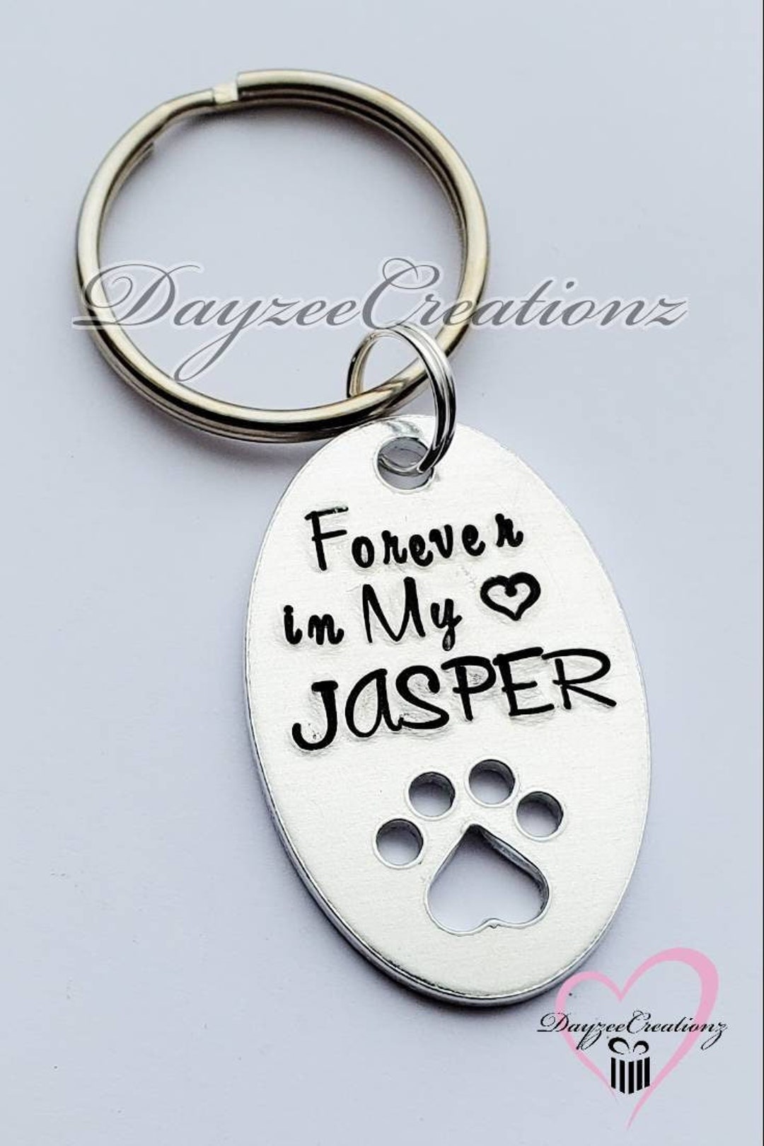 Personalized Pet Memorial Keychain, Remembrance of Lost Pet, Pet Loss