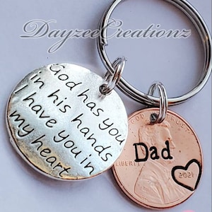Personalized Memorial Gift | Unique | Penny from Heaven | Keychain | Sympathy Gift for Loss | For Best Friend | Husband | Wife | Loved One
