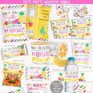 Two Tti Frutti Candy Package, Personalized, Frutti Bundle, Frutti Chip Bag, Frutti Rice Krispies, Frutti Water, Tutti Frutti