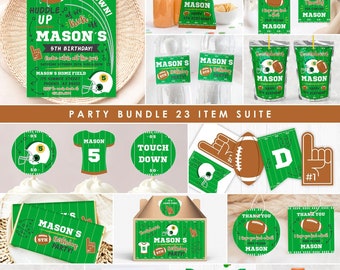Football Bundle, Personalized, Football Decoration, Football Wrappers, Football Party, Football Package, Football Birthday, Sports, FT1