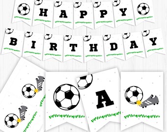Soccer Banner, Instant Download, Soccer Poster, Soccer Sign, Soccer Party, Soccer Favor, Sports, Sports Banner, Soccer Happy Birthday, SC1