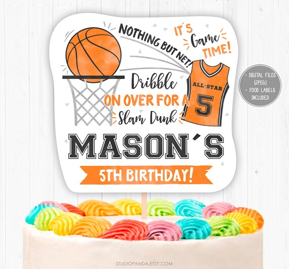  Basketball One Cake Topper,Sport Theme First Birthday