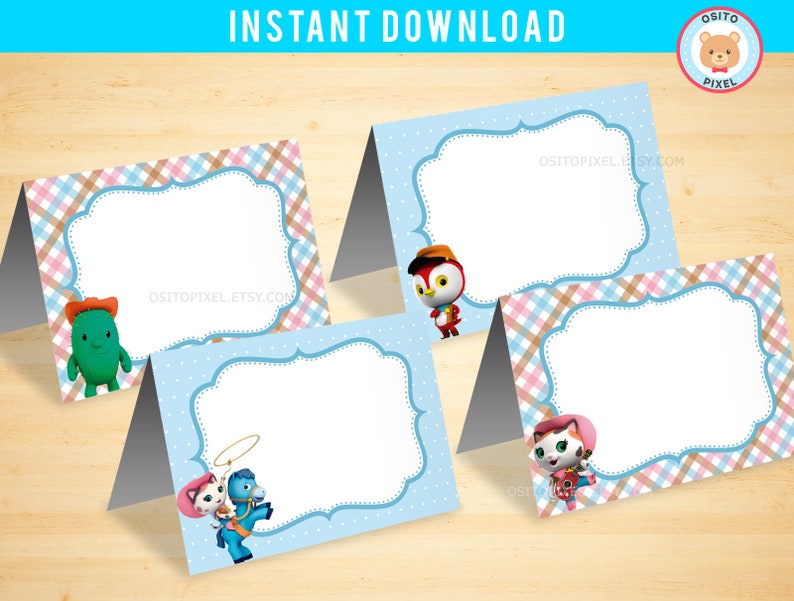 Food Labels Sheriff Callie Instant Download Sheriff Callie Etsy