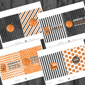 Basketball Candy Bar Wrappers, Personalized, Sport Wrappers, Basketball ...