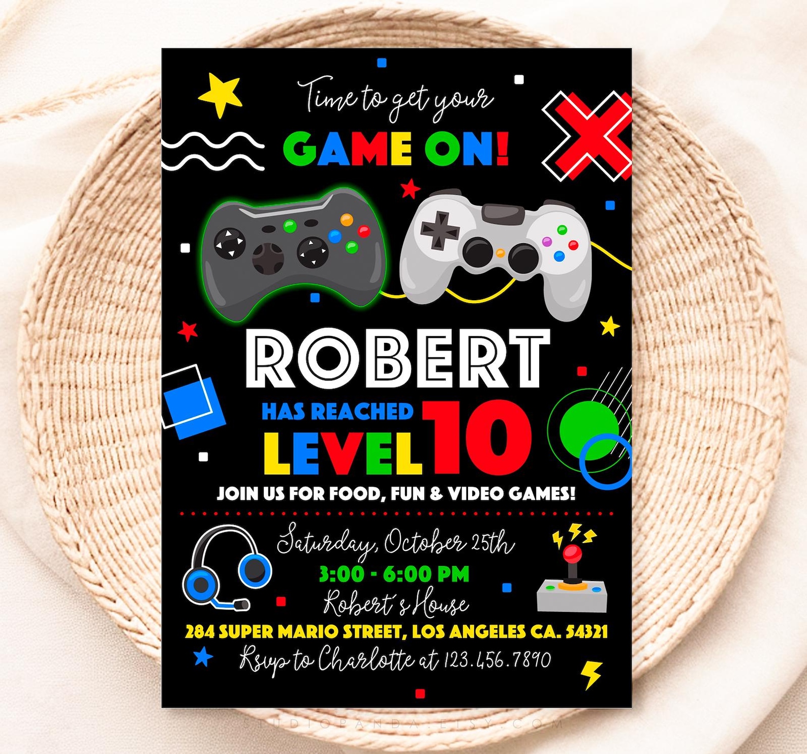 Video Game Bundle, Personalized, Gamer Bundle, Gamer Decoration, Game ...