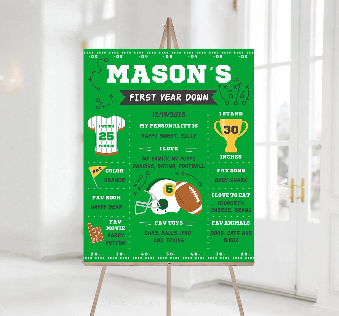 Football Gable Box Label With Photo, Personalized, Football Label ...