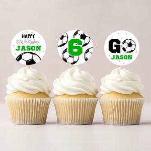 Soccer Cupcake Toppers, Instant Download, Soccer Toppers, Soccer Cupcakes, Soccer Tags, Sports, Sports Toppers, Soccer Centerpieces, SC1