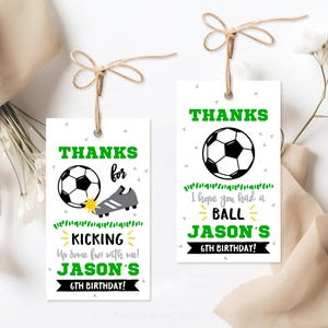 Étiquettes de faveur de football, téléchargement instantané, carte de remerciement de football, étiquette de faveur de sport, sports, football, carte de remerciement de sport, SC1