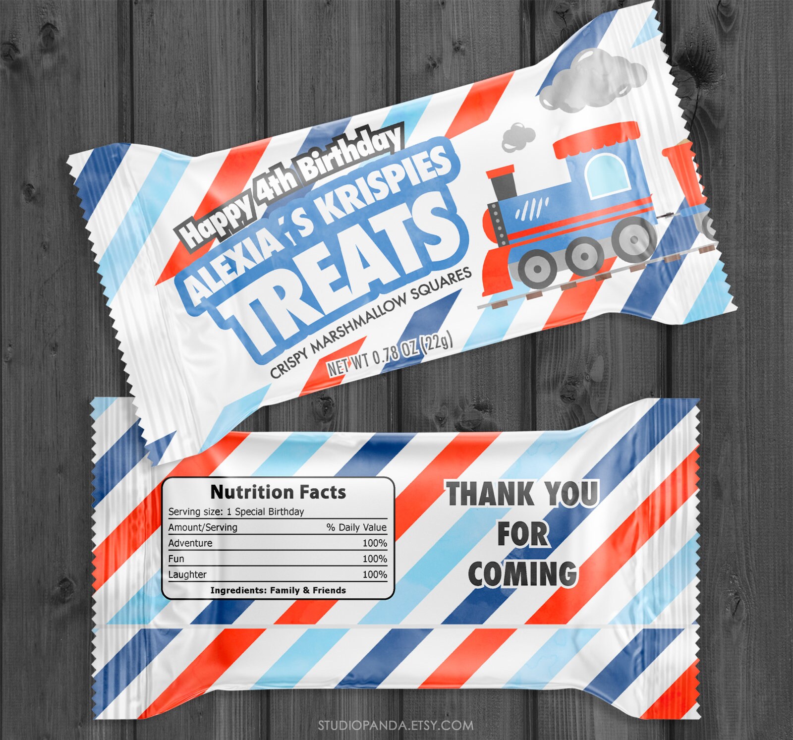 Train Wrapper Pattern Train Candy Wrappers, Personalized, Train Bundle, Train Decoration ...