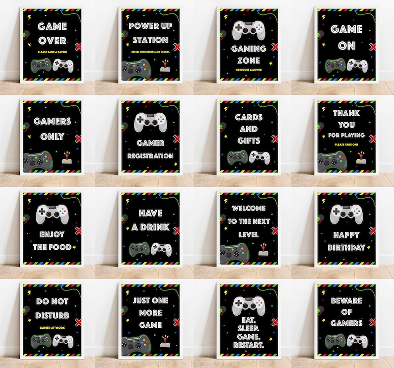 Video Game Welcome Sign, Personalized, Video Game Banner, Video Game ...