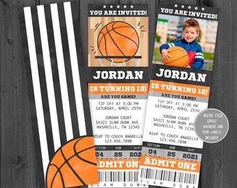 Nba Invitation Etsy