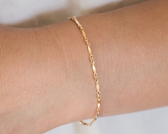 Dainty Chain Bracelet / Delicate Gold Filled Bracelet / Dainty Sterling Silver Bracelet / Gold Everyday Bracelet / Bridesmaid Bracelet, Gift